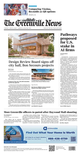 Cover of The Greenville News