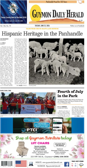 Cover of Guymon Daily Herald