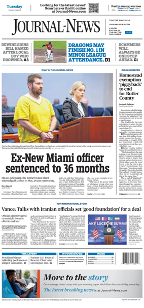 Cover of Hamilton Journal News