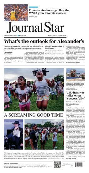 Cover of Journal Star (Peoria)