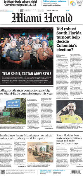 Cover of Miami Herald