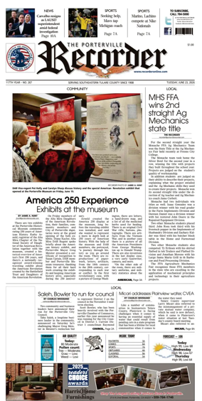 Cover of Porterville Recorder