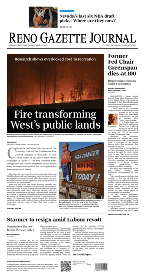 Cover of Reno Gazette Journal