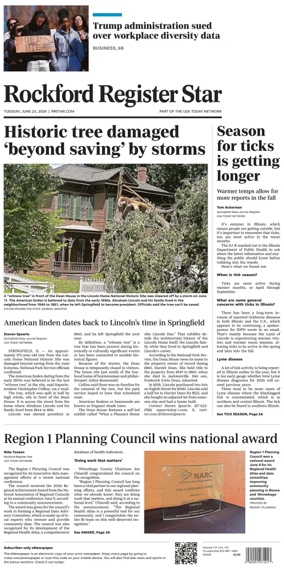 Cover of Rockford Register Star