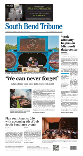 Cover of South Bend Tribune
