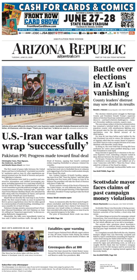 Cover of The Arizona Republic