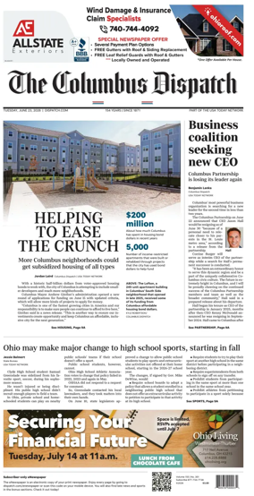 Cover of The Columbus Dispatch