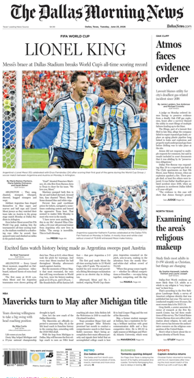 Cover of The Dallas Morning News