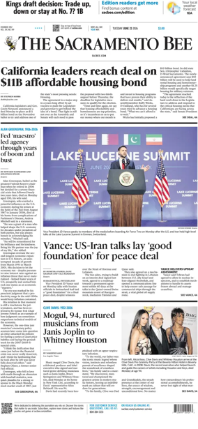 Cover of The Sacramento Bee