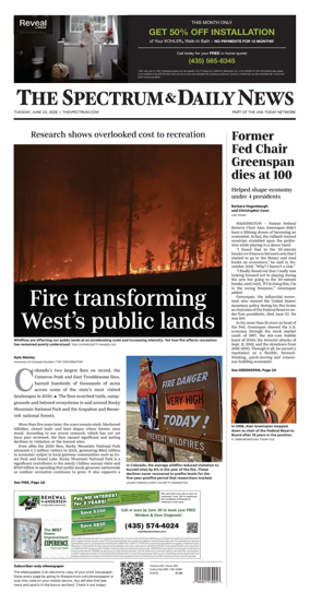 Cover of The Spectrum & Daily News