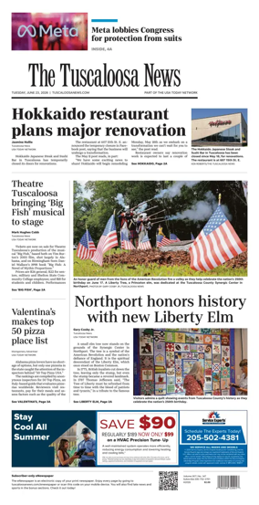 Cover of The Tuscaloosa News