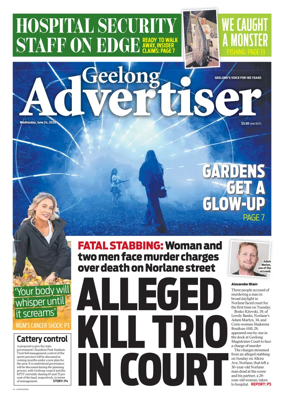 Cover of Geelong Advertiser
