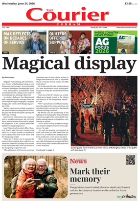 Cover of The Cobram Courier