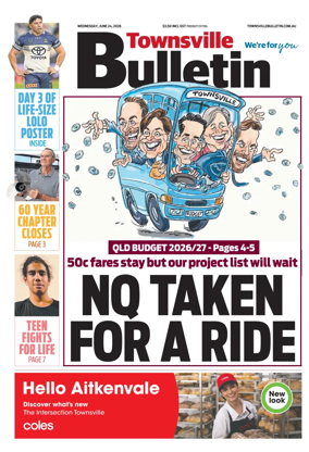 Cover of Townsville Bulletin