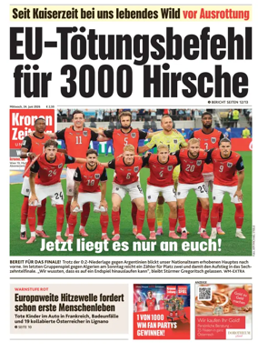 Cover of Kronen Zeitung