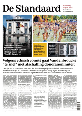 Cover of De Standaard