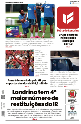 Cover of Folha de Londrina