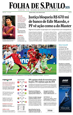 Cover of Folha de S.Paulo
