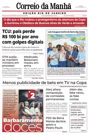 Cover of Jornal Correio da Manha