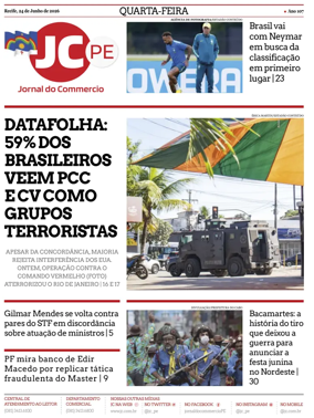 Cover of Jornal do Commercio