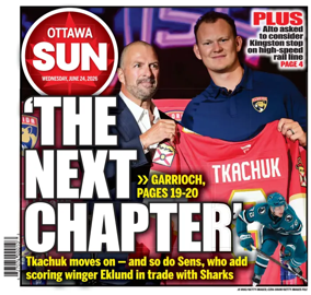 Cover of Ottawa Sun