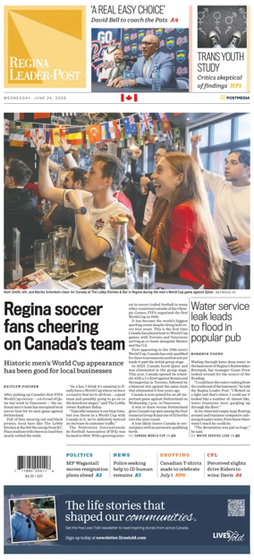 Cover of Regina Leader-Post