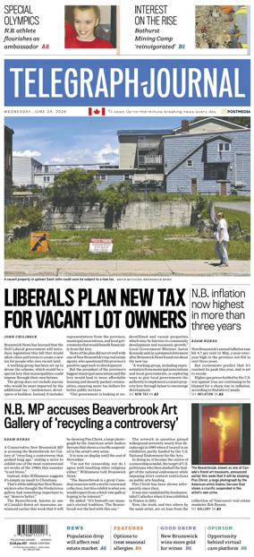 Cover of Telegraph-Journal