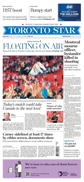 Cover of Toronto Star
