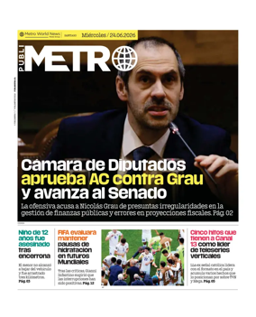 Cover of Publimetro Chile