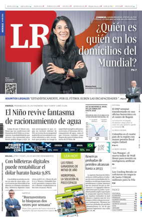 Cover of La Republica (Colombia)