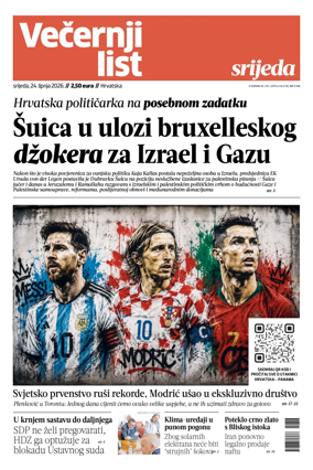 Cover of Vecernji list - Hrvatska