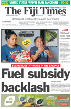 Cover of The Fiji Times