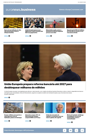 Cover of Euronews Business (Portuguese)