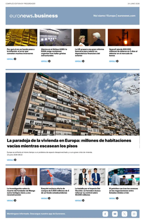 Cover of Euronews Business (Spanish) Compiled Edition