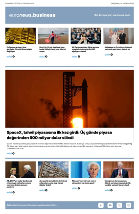 Cover of Euronews Business (Turkish) Compiled Editions