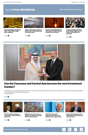Cover of Euronews Business