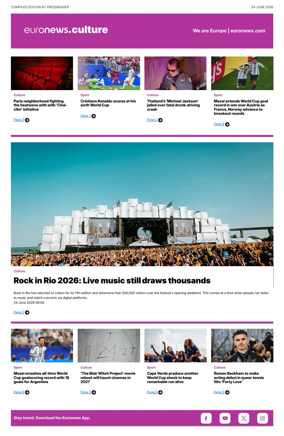 Cover of Euronews Culture and Sport Compiled Edition
