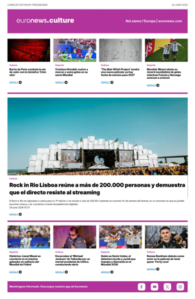 Cover of Euronews Culture and Sport (Spanish) Compiled Edition