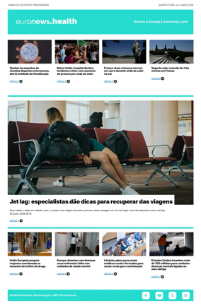 Cover of Euronews Health (Portuguese)