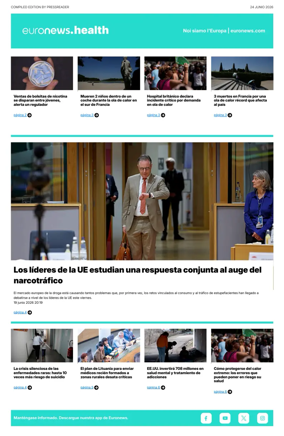 Cover of Euronews Health (Spanish) Compiled Edition