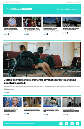 Cover of Euronews Health (Turkish) Compiled Edition