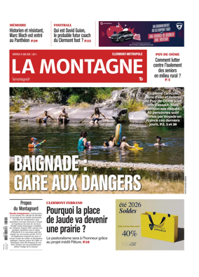 Cover of La Montagne (Clermont-Metropole)