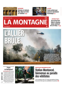 Cover of La Montagne (Vichy)