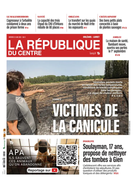 Cover of La Republique du Centre (Orleans - Loiret))