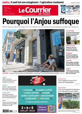 Cover of Le Courrier de l’Ouest (Angers)