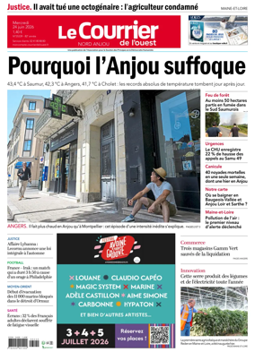 Cover of Le Courrier de l’Ouest (Nord Anjou)