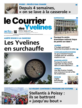 Cover of Le Courrier des Yvelines (Poissy)