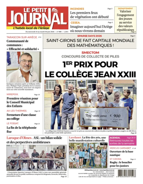 Cover of Le Petit Journal - L'hebdo local de l'Ariege