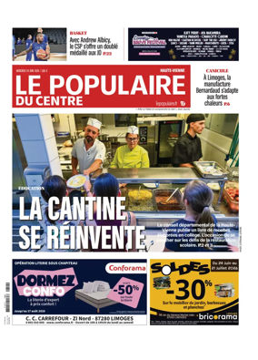 Cover of Le Populaire du Centre (Haute-Vienne)