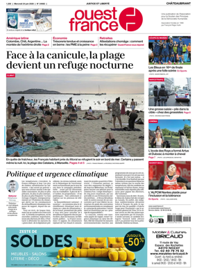 Cover of Ouest France (Chateaubriant)